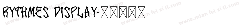rythmes Display字体转换